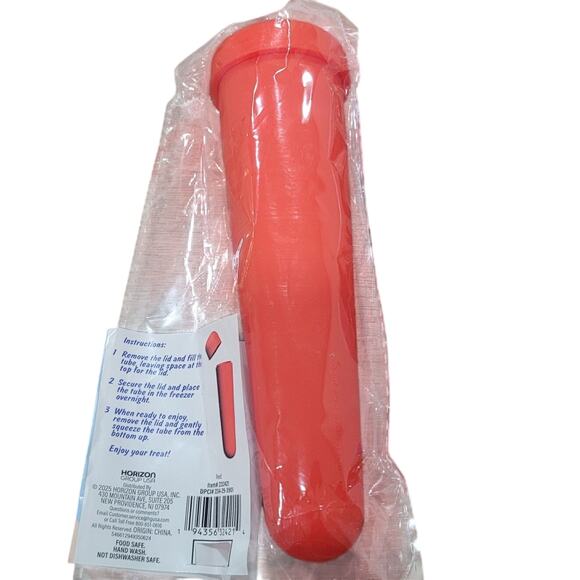 Reusable Ice Pop Mold, Red – Perfect for Juices, Yogurt & More - Picture 2 of 4